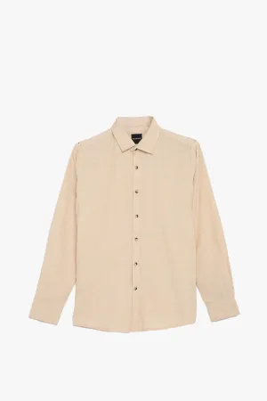 Beige Corduroy Shirt