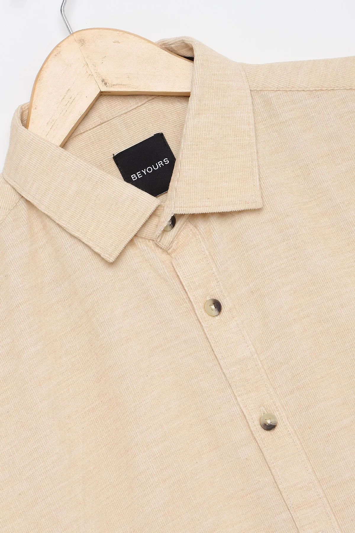 Beige Corduroy Shirt