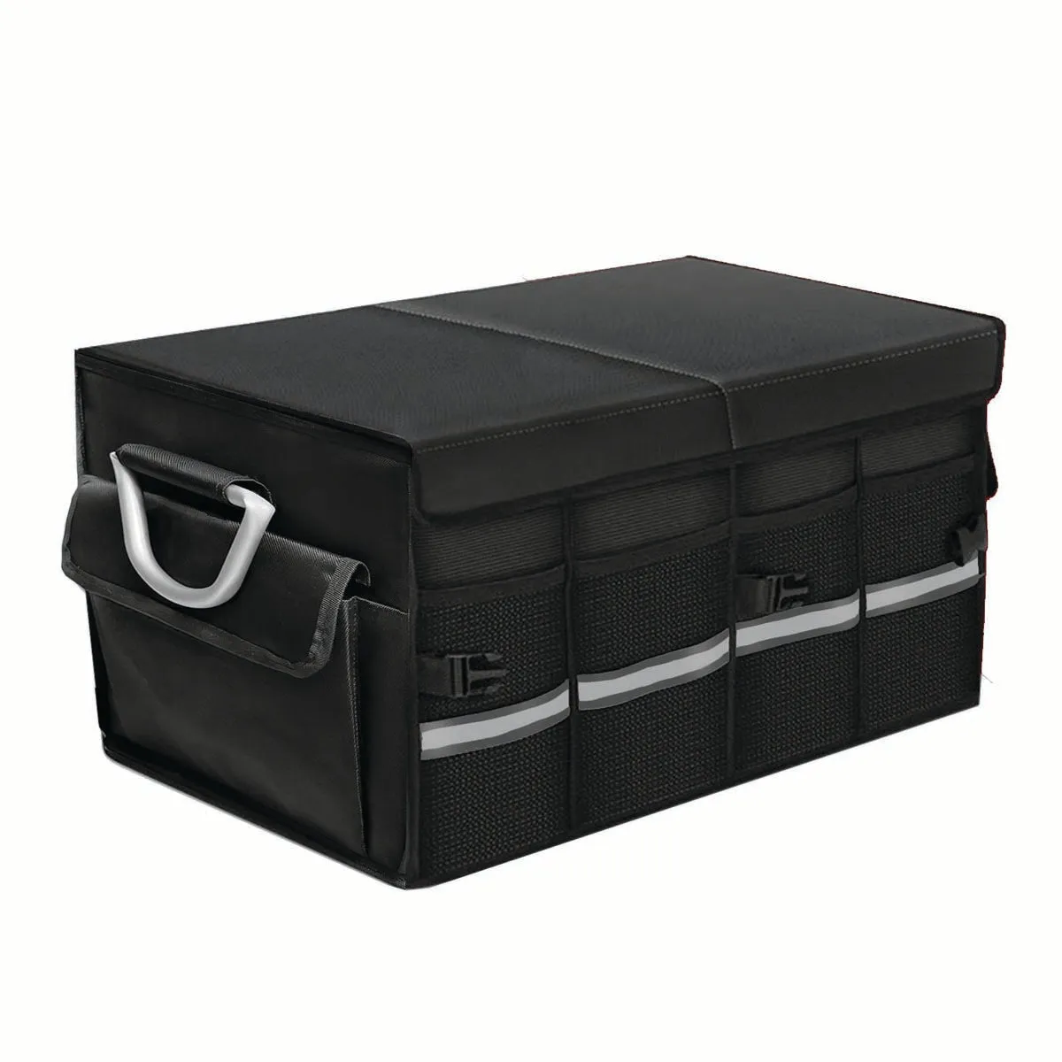 Big Trunk Organizer, Cargo Organizer SUV Trunk Storage Waterproof Collapsible Durable Multi Compartments MC12994