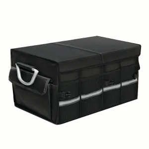 Big Trunk Organizer, Cargo Organizer SUV Trunk Storage Waterproof Collapsible Durable Multi Compartments MC12994