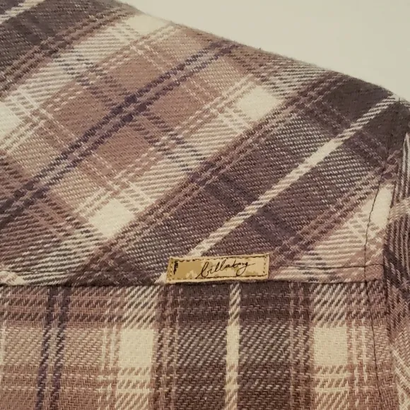 Billabong Plaid Zip Front Toggle Button Corduroy Details Size Med Bomber Jacket
