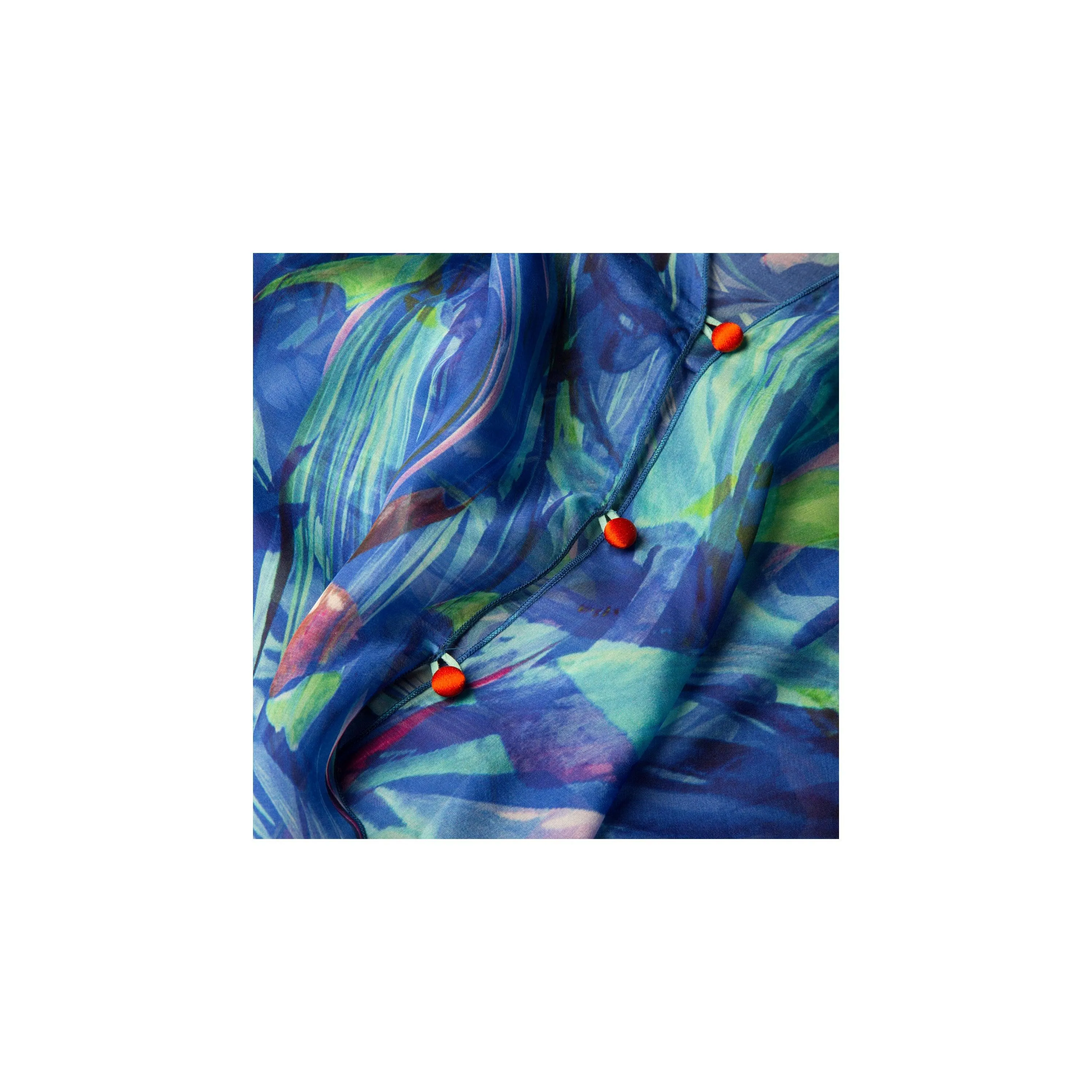 Bird of Paradise Silk Chiffon Scarf Wrap