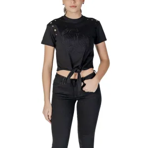 Black Cotton Tops & T-Shirt