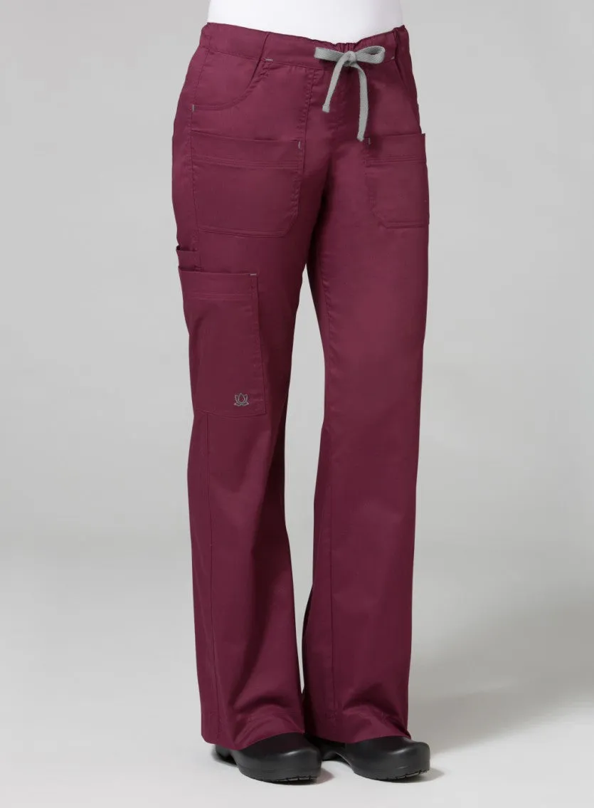 Blossom 9202 Utility Cargo Pant Wine