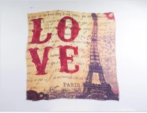 Blue Pacific Love Silk and Cashmere Scarf