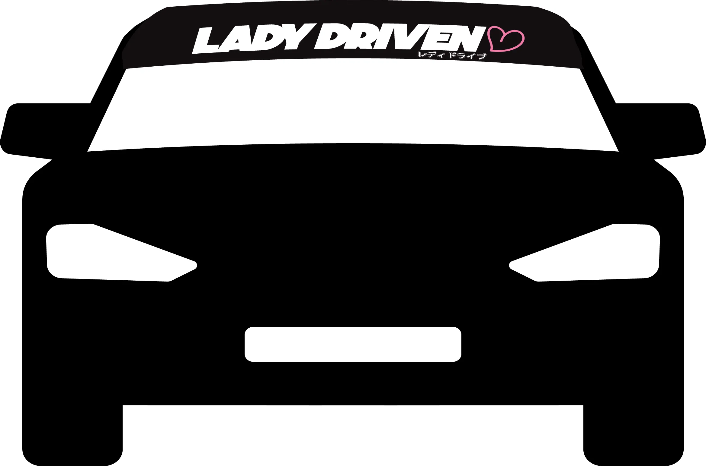 BMB. LADY DRIVEN PRINTED BANNER