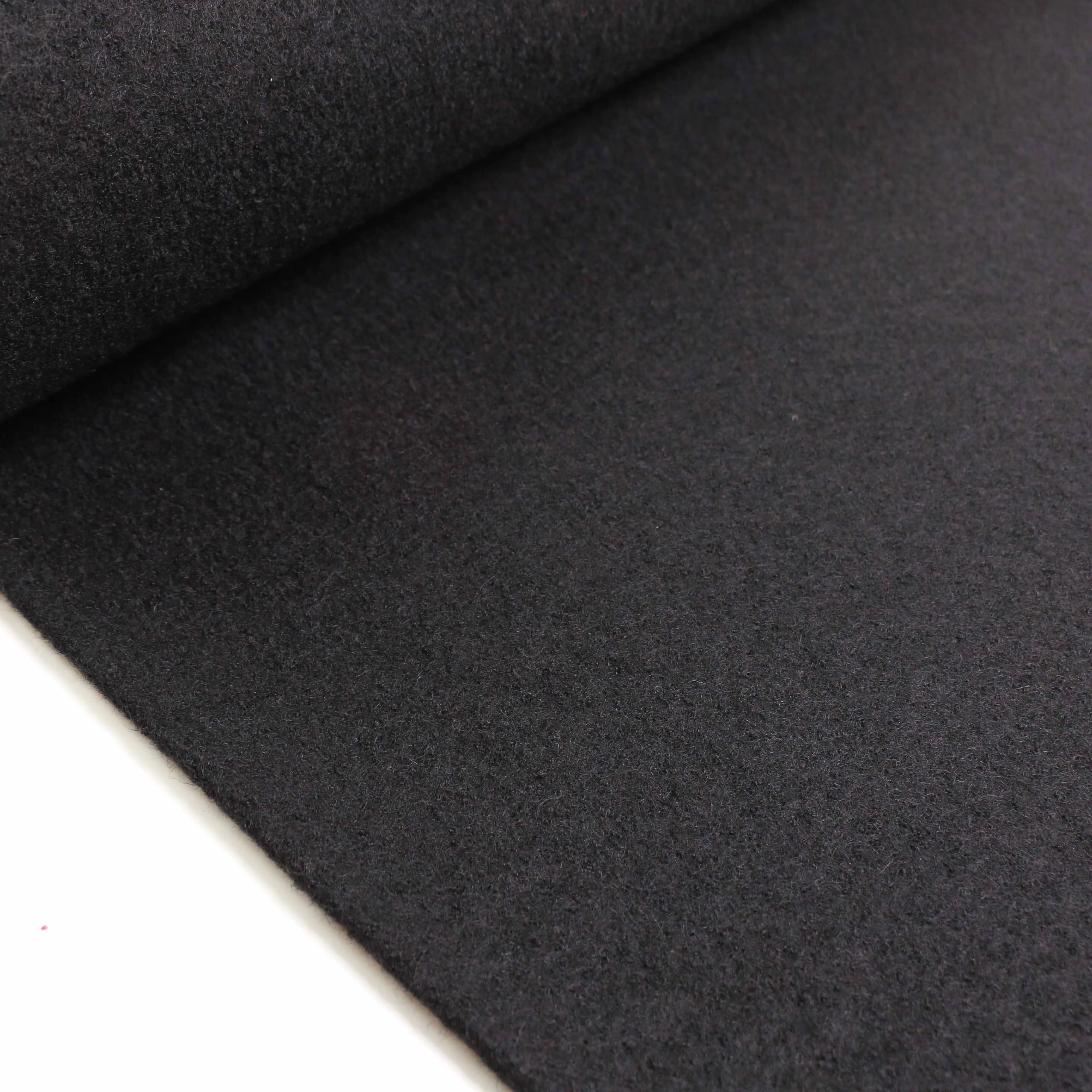 Boiled Wool Fabric - Charcoal, black, navy, teal, mustard