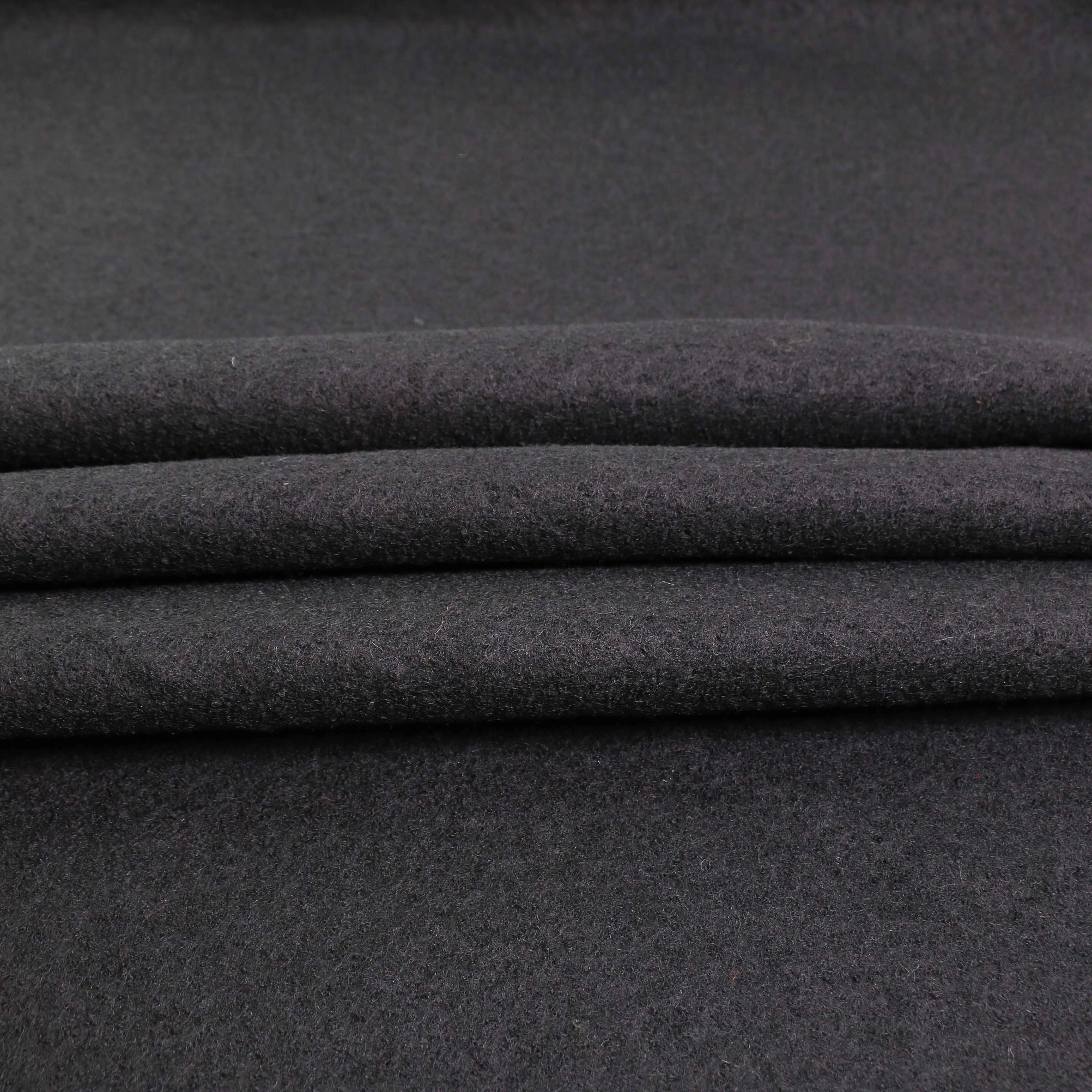 Boiled Wool Fabric - Charcoal, black, navy, teal, mustard