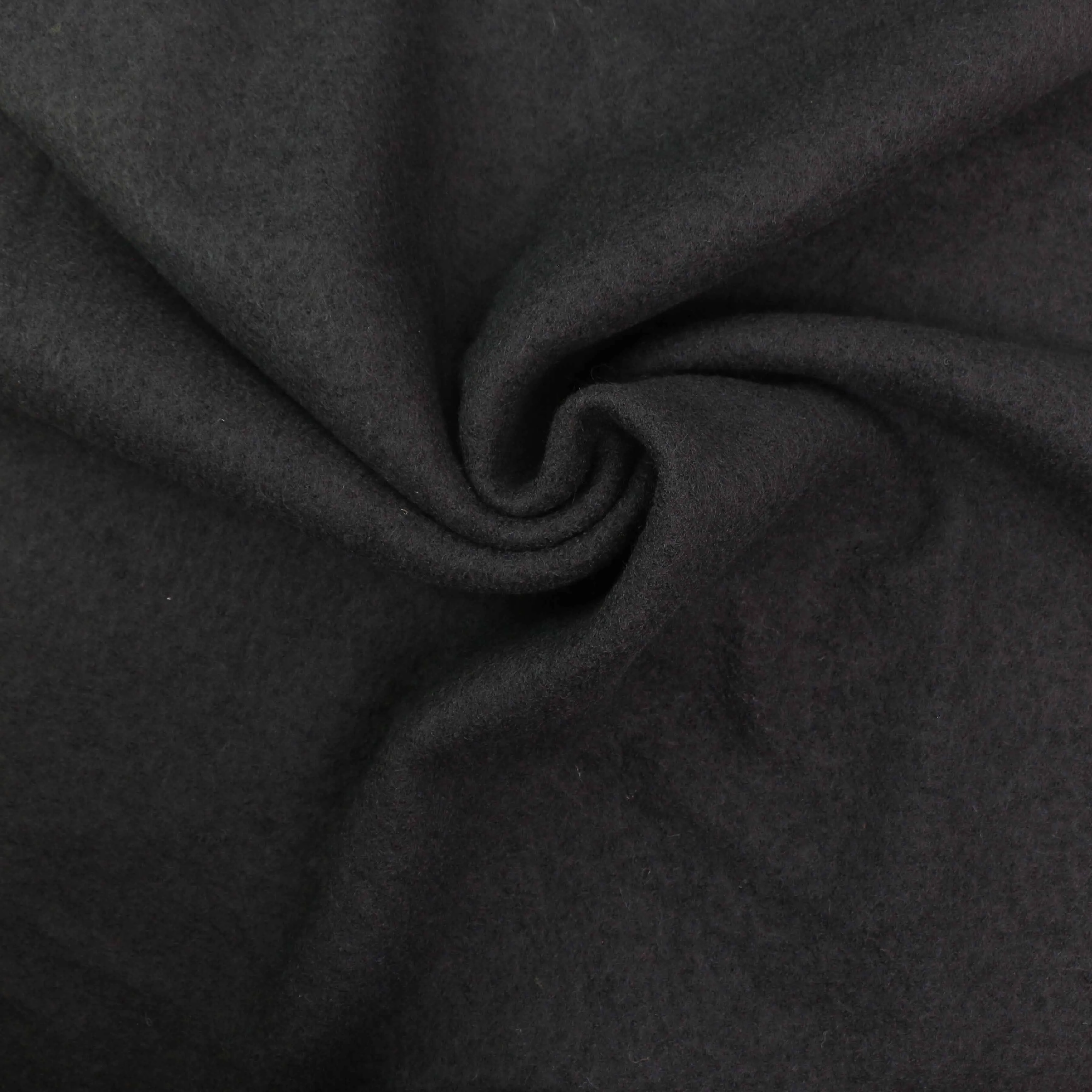 Boiled Wool Fabric - Charcoal, black, navy, teal, mustard