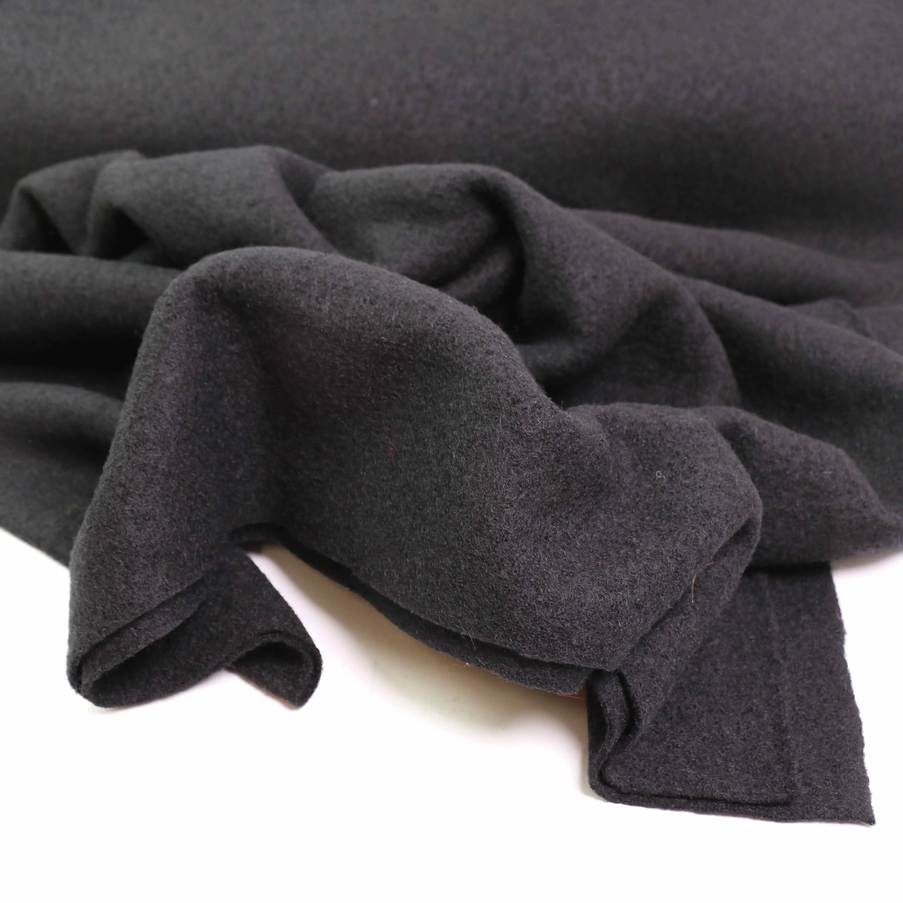 Boiled Wool Fabric - Navy, teal, mustard, charcoal, black