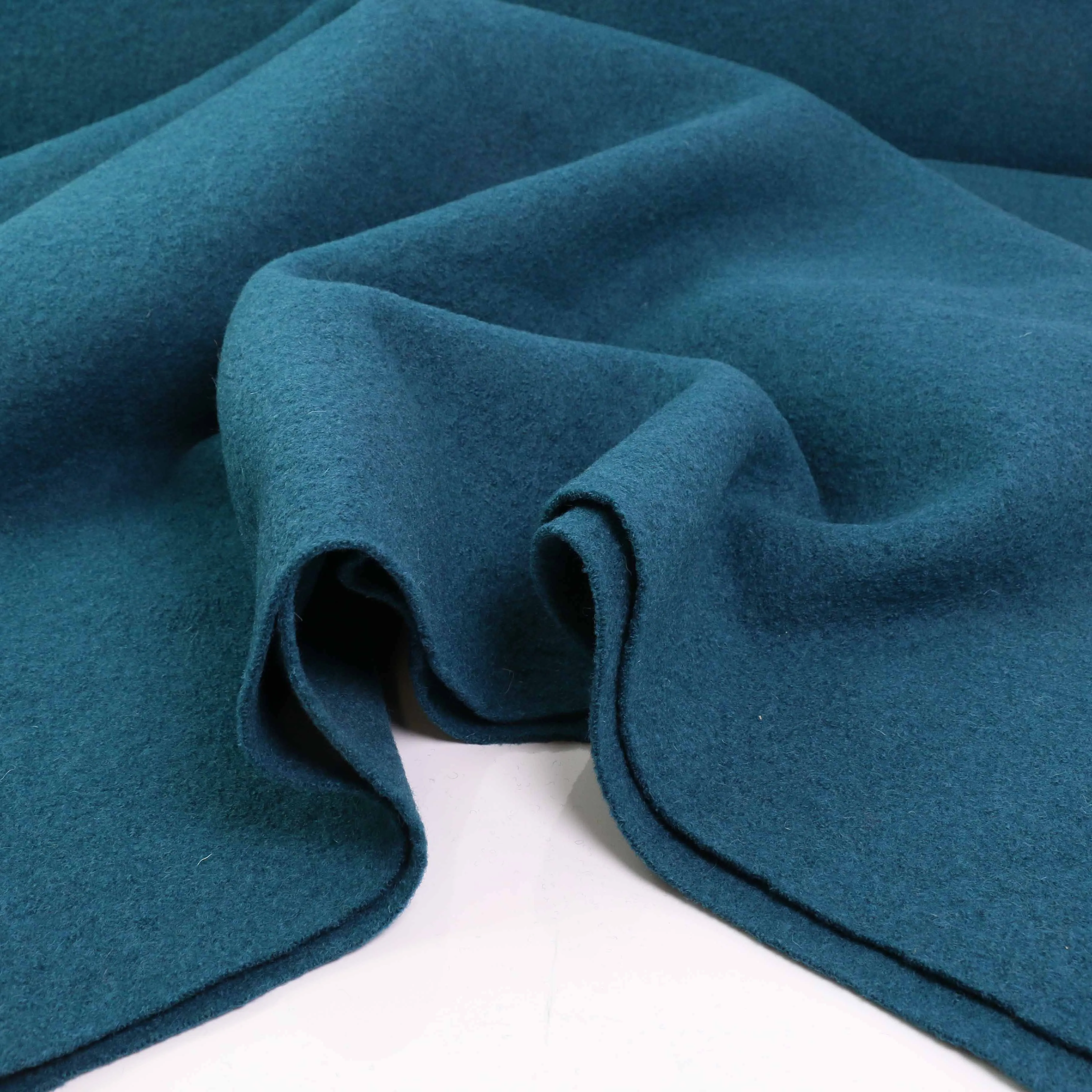 Boiled Wool Fabric - Navy, teal, mustard, charcoal, black