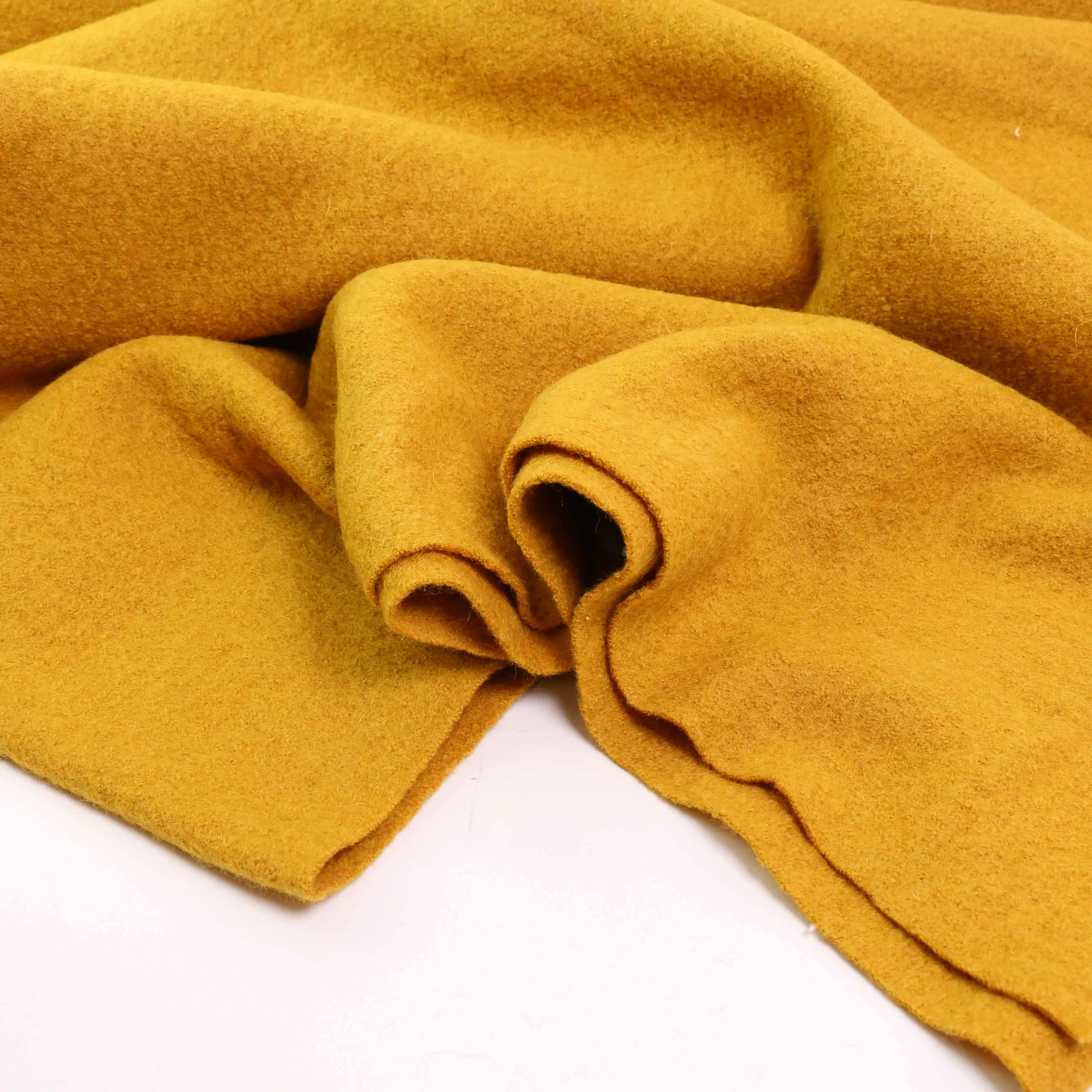 Boiled Wool Fabric - Navy, teal, mustard, charcoal, black