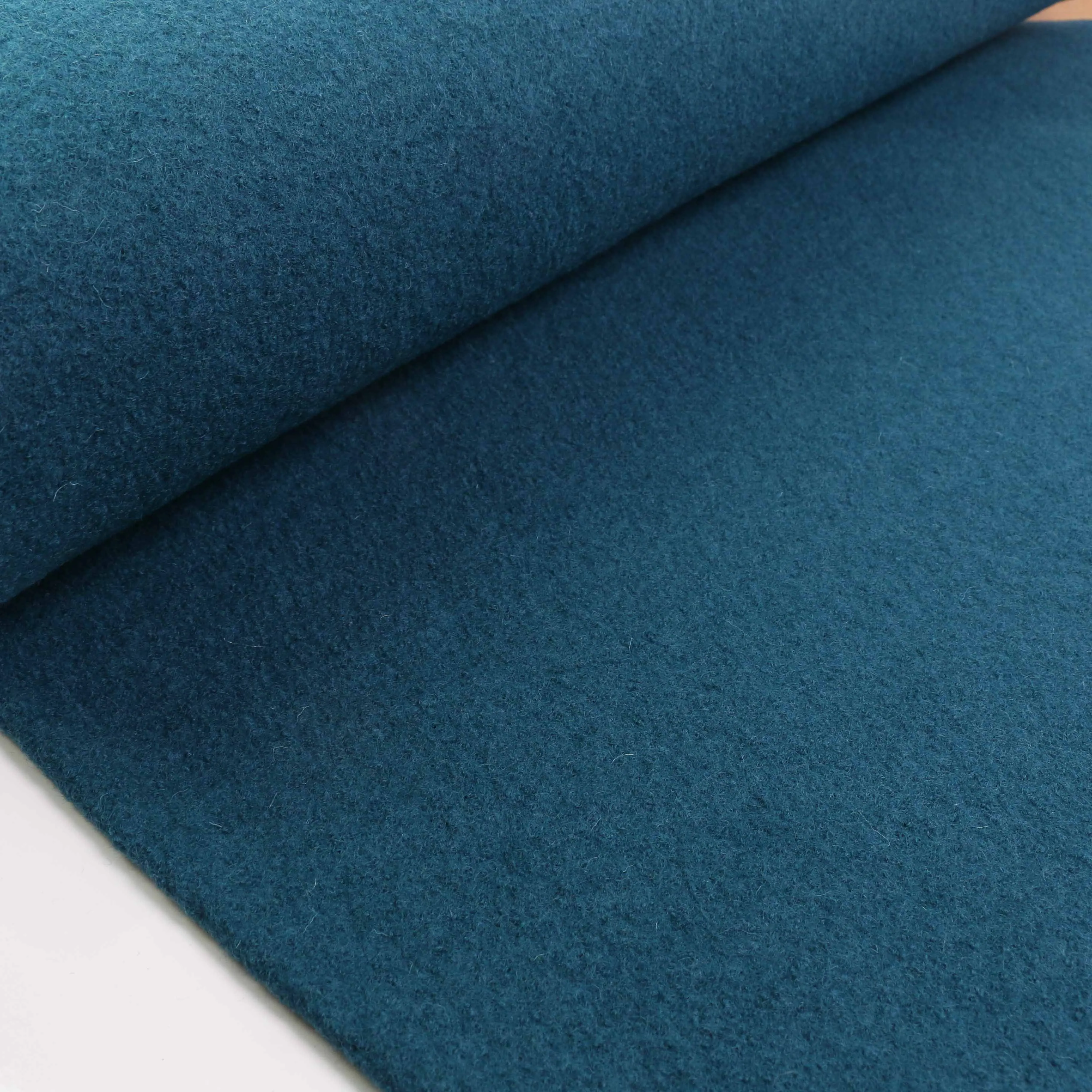 Boiled Wool Fabric - Navy, teal, mustard, charcoal, black
