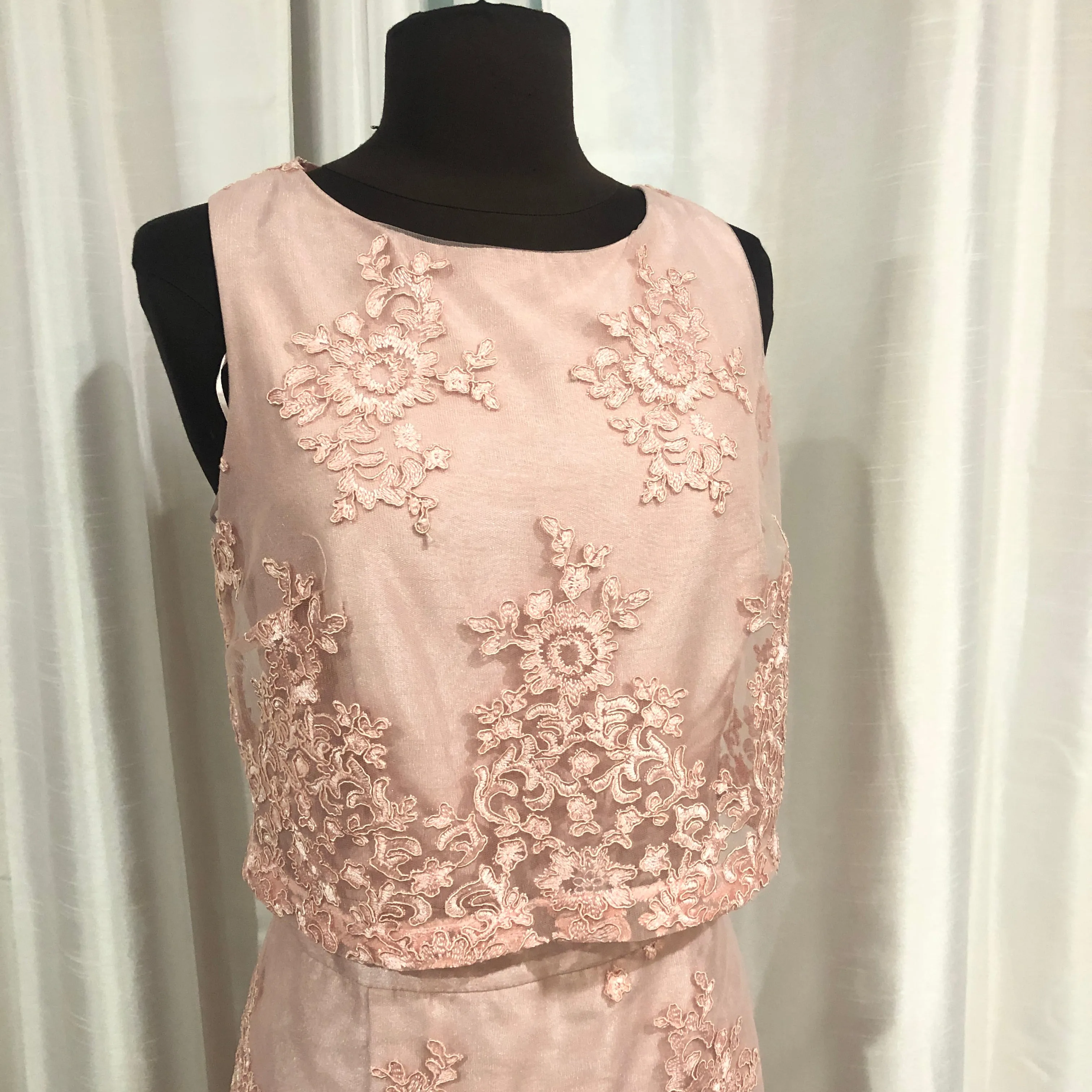 BOUTIQUE Short Blush Gown Size 10 NWT