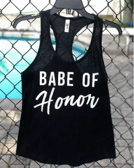 Brides Babes Matching Tanks for the Bride, Wedding Party, Bridesmaids, etc.