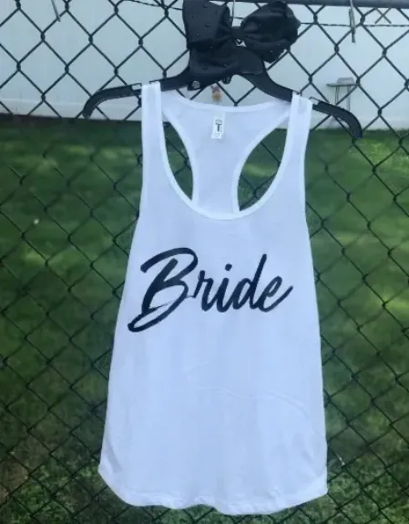 Brides Babes Matching Tanks for the Bride, Wedding Party, Bridesmaids, etc.