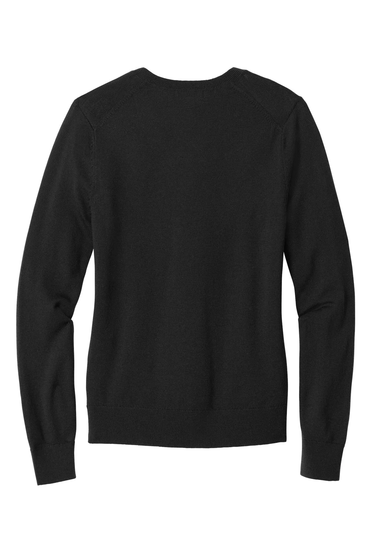Brooks Brothers Women's Washable Merino V-Neck Sweater BB18411 Deep Black