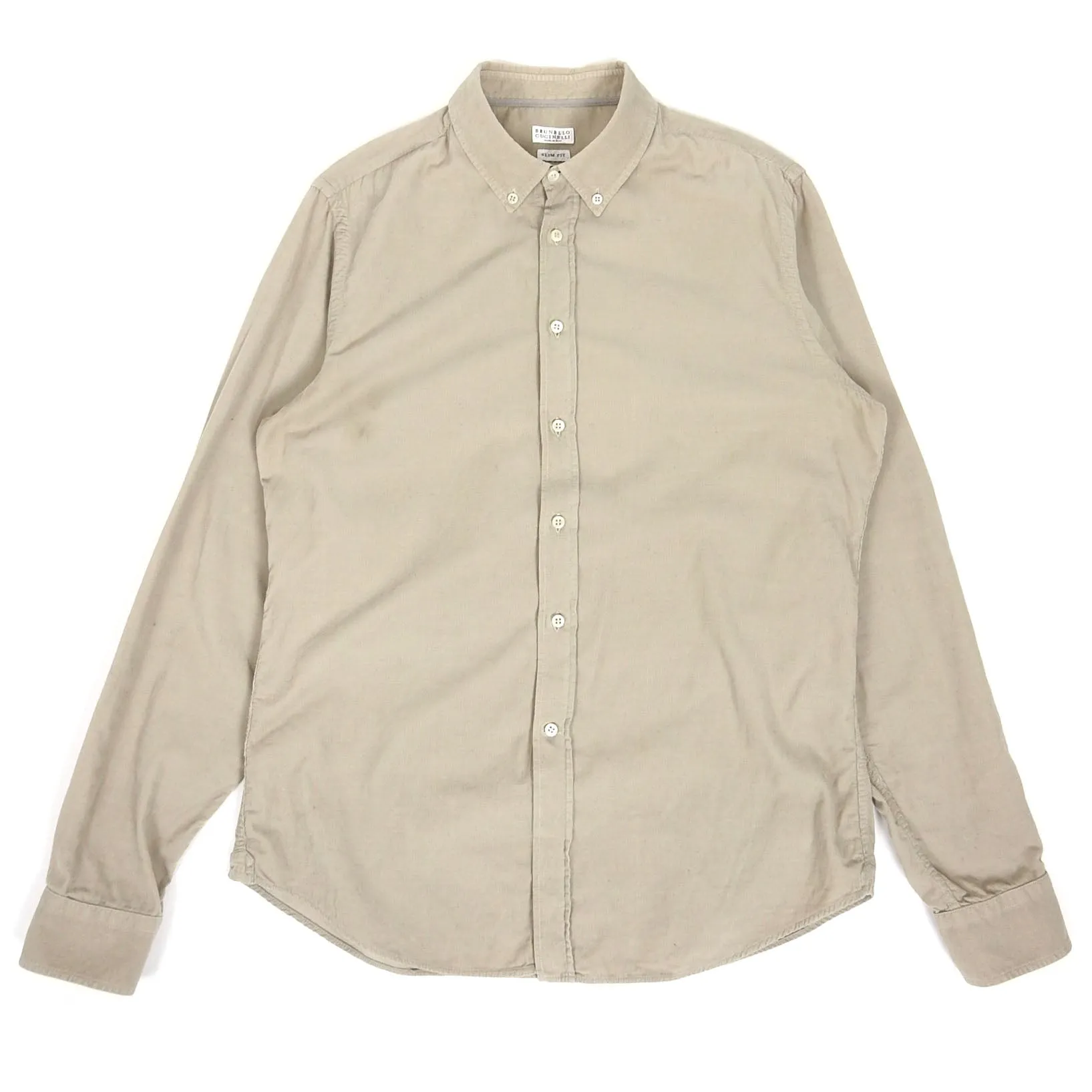 Brunello Cucinelli Corduroy Shirt Beige Medium