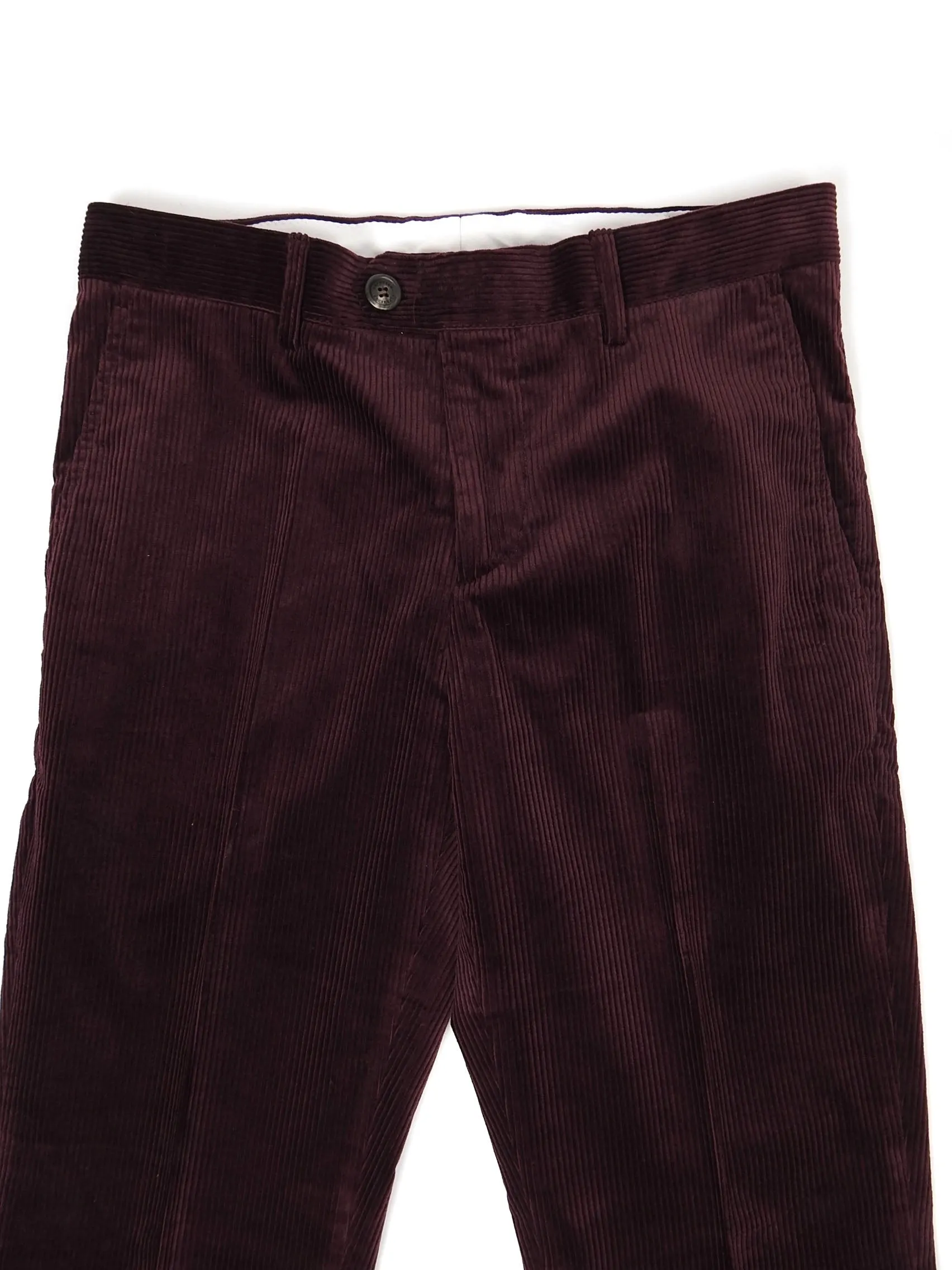 Brunello Cucinelli Wine Corduroy Pants Size 46 (30)