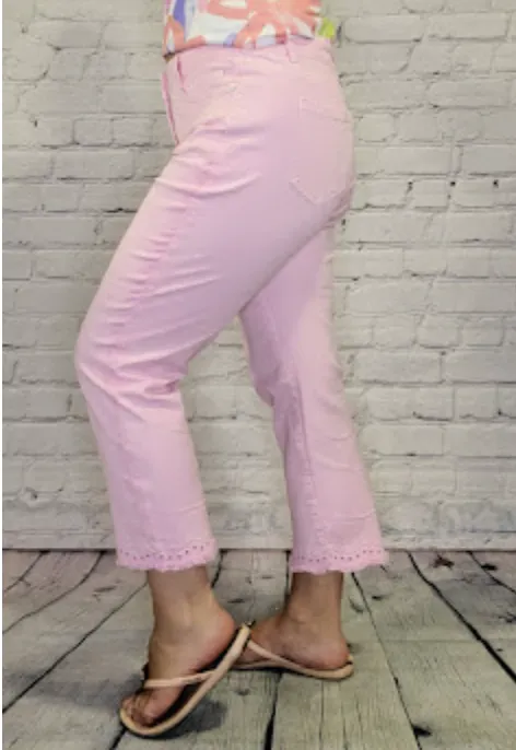 Bubblegum Pink  Jean Capris