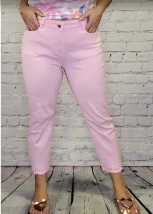 Bubblegum Pink  Jean Capris