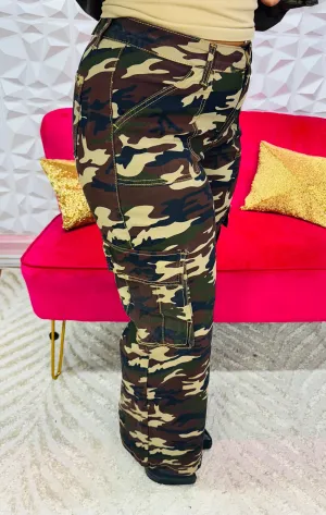 Camo cargos