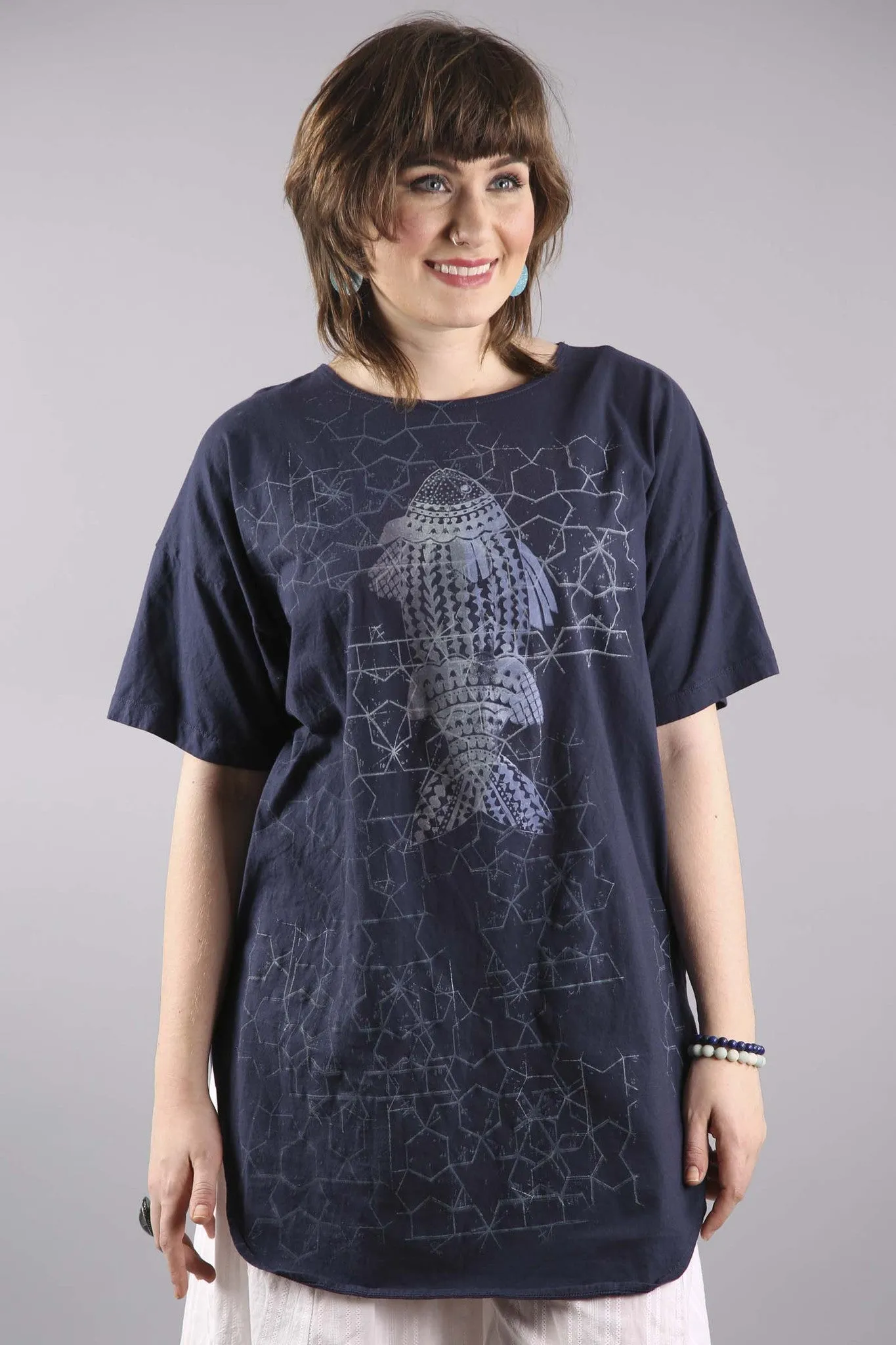 Camp Tunic Indigo Printed-2262C