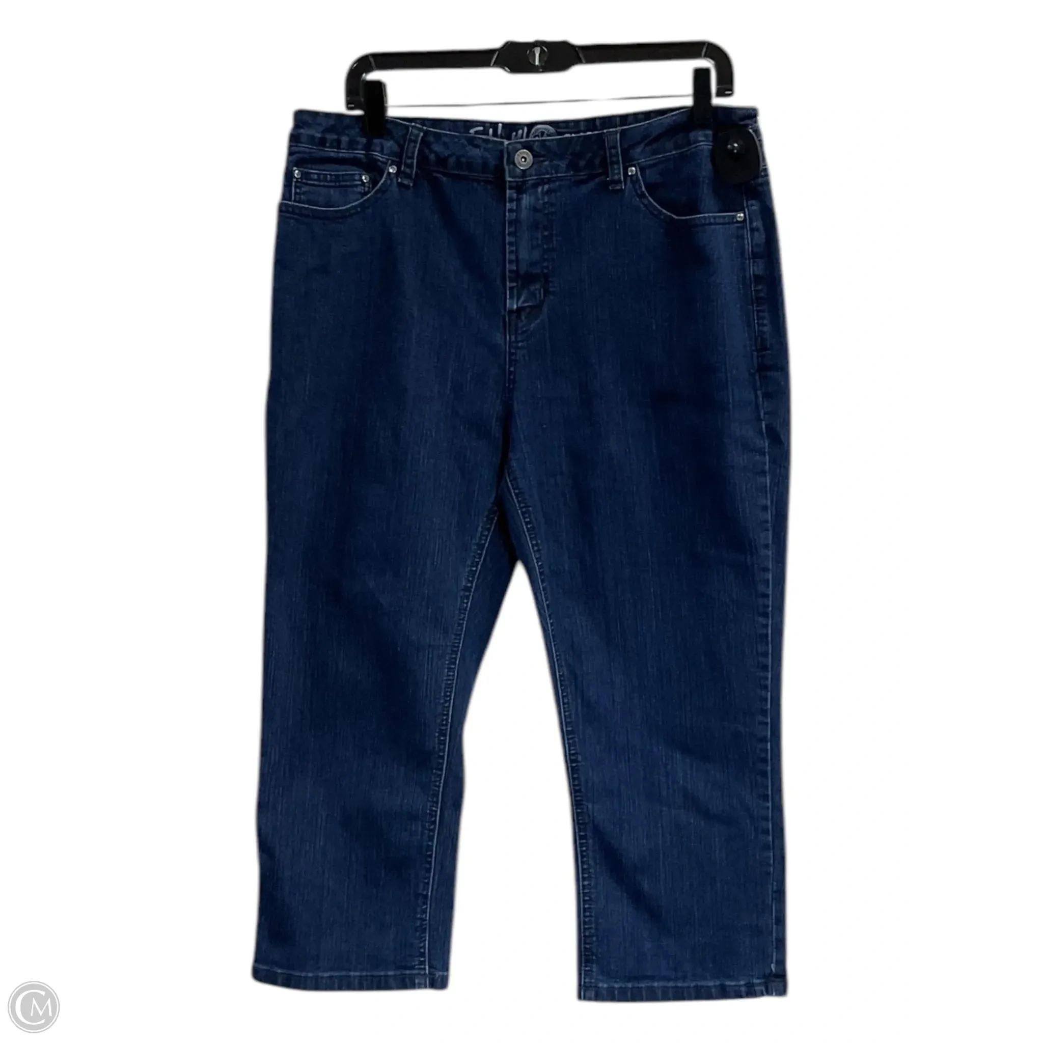 Capris By Ethyl In Blue Denim, Size: 14