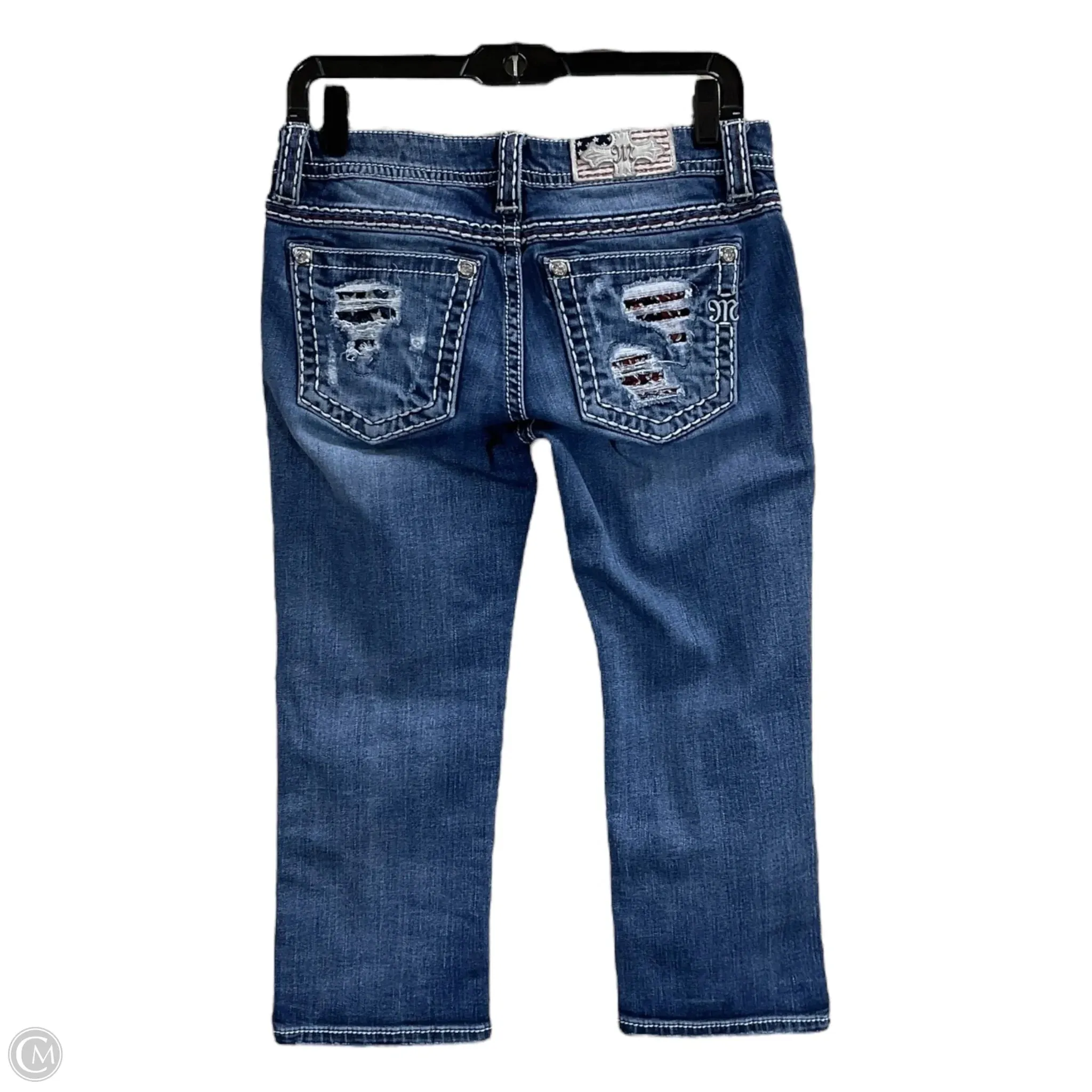 Capris By Miss Me In Blue Denim, Size: 6
