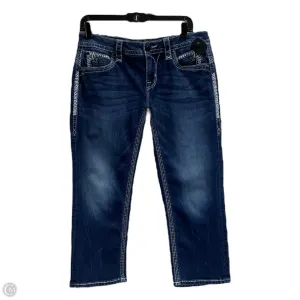 Capris By Rock Revival In Blue Denim, Size: 8