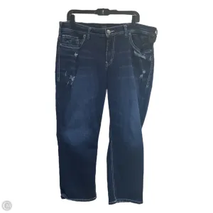 Capris By Silver In Blue Denim, Size: 18