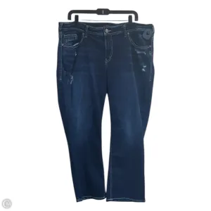 Capris By Silver In Blue Denim, Size: 18