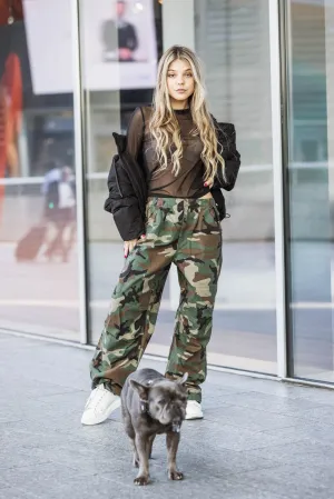 Cargo military jeans