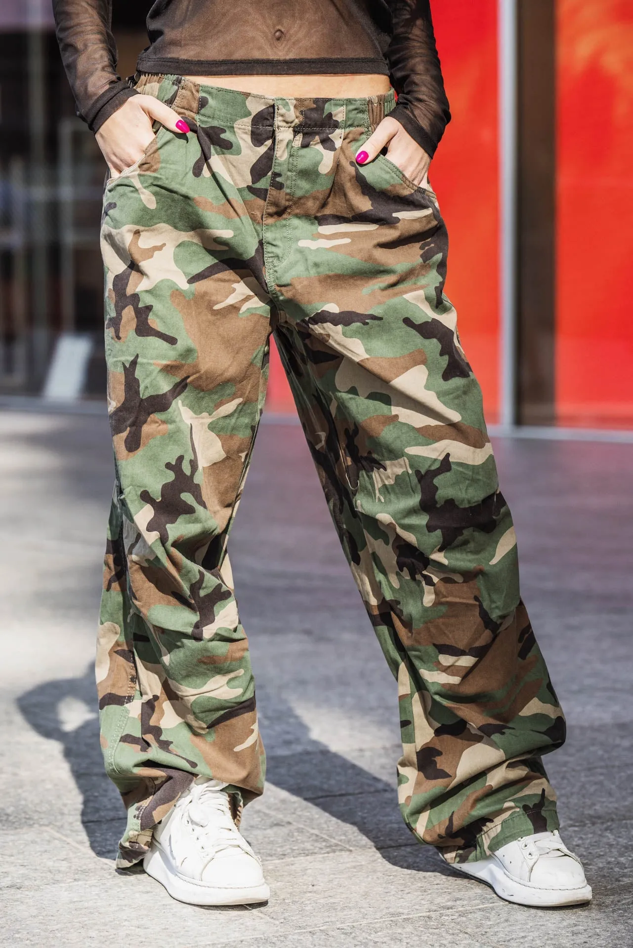 Cargo military jeans