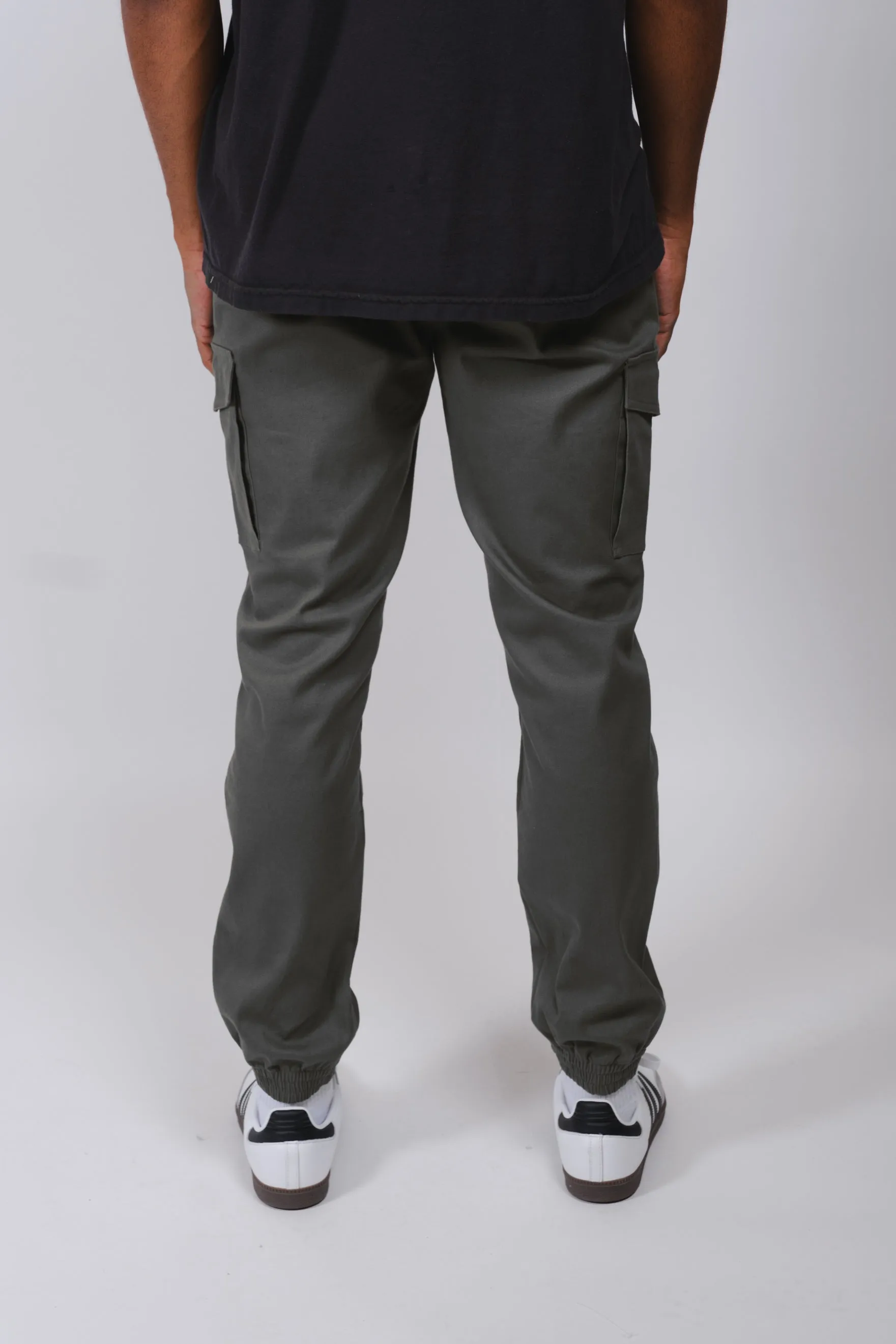 Cargo Pocket Twill Jogger
