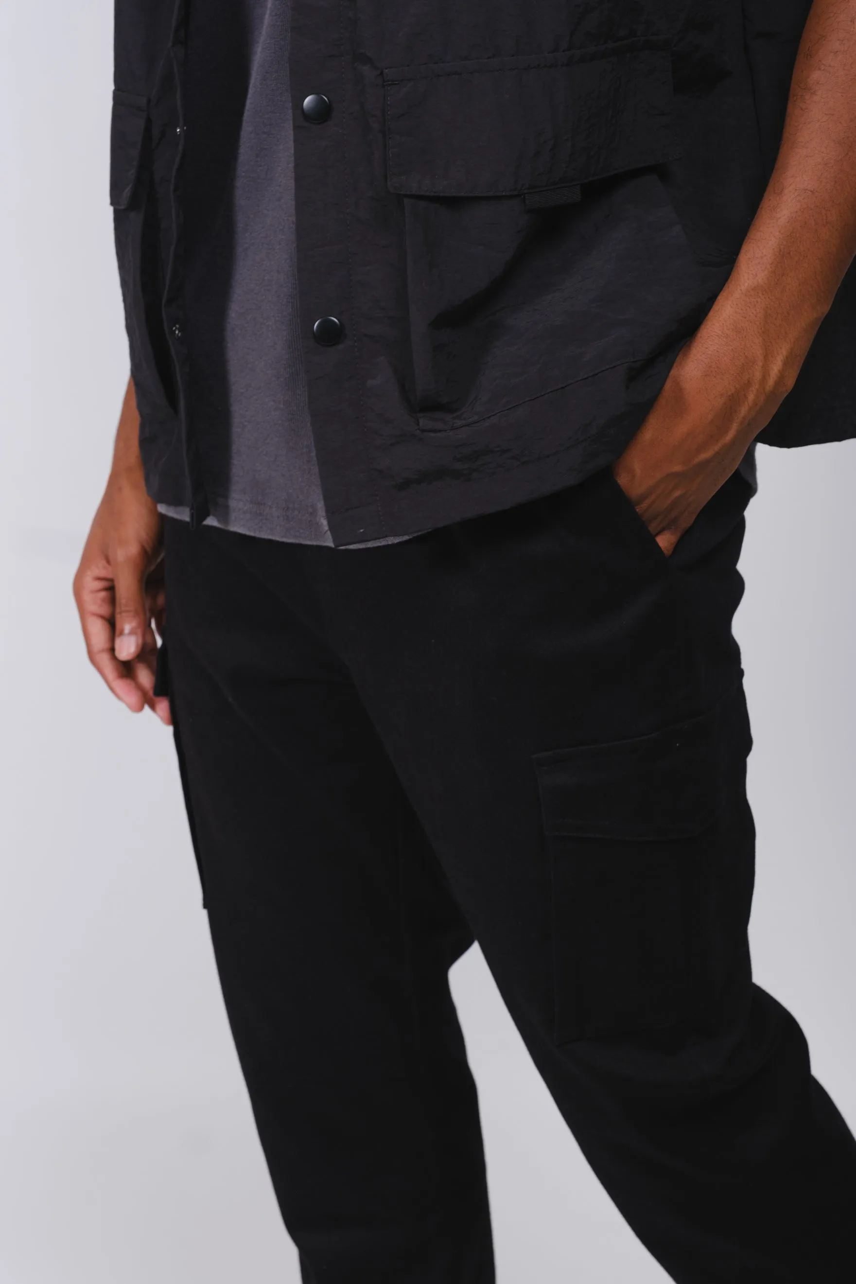 Cargo Pocket Twill Jogger