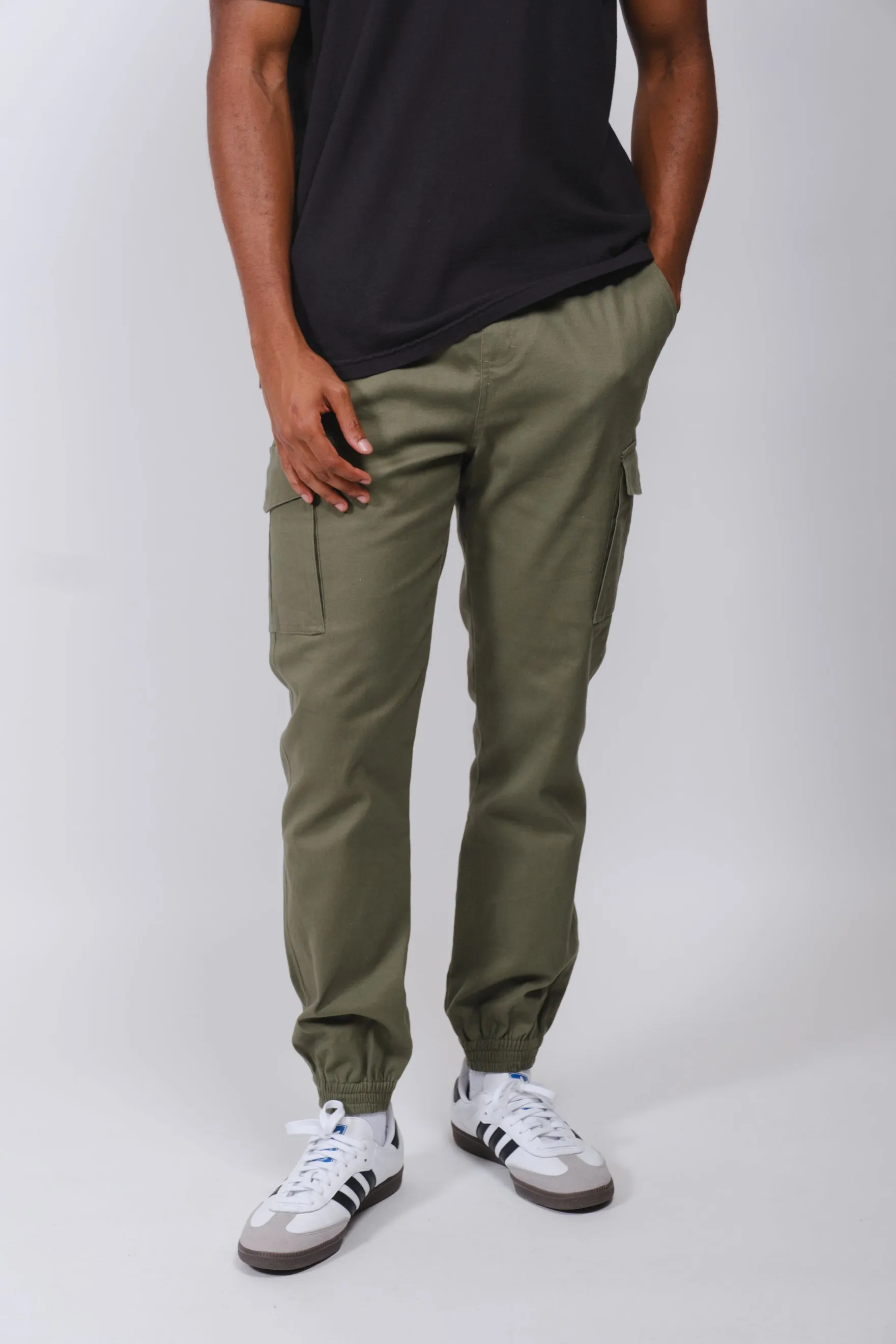 Cargo Pocket Twill Jogger