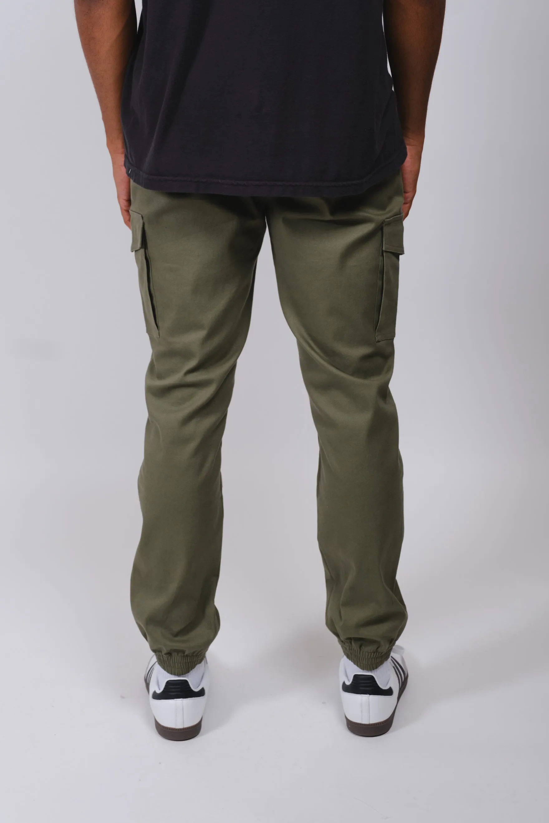 Cargo Pocket Twill Jogger