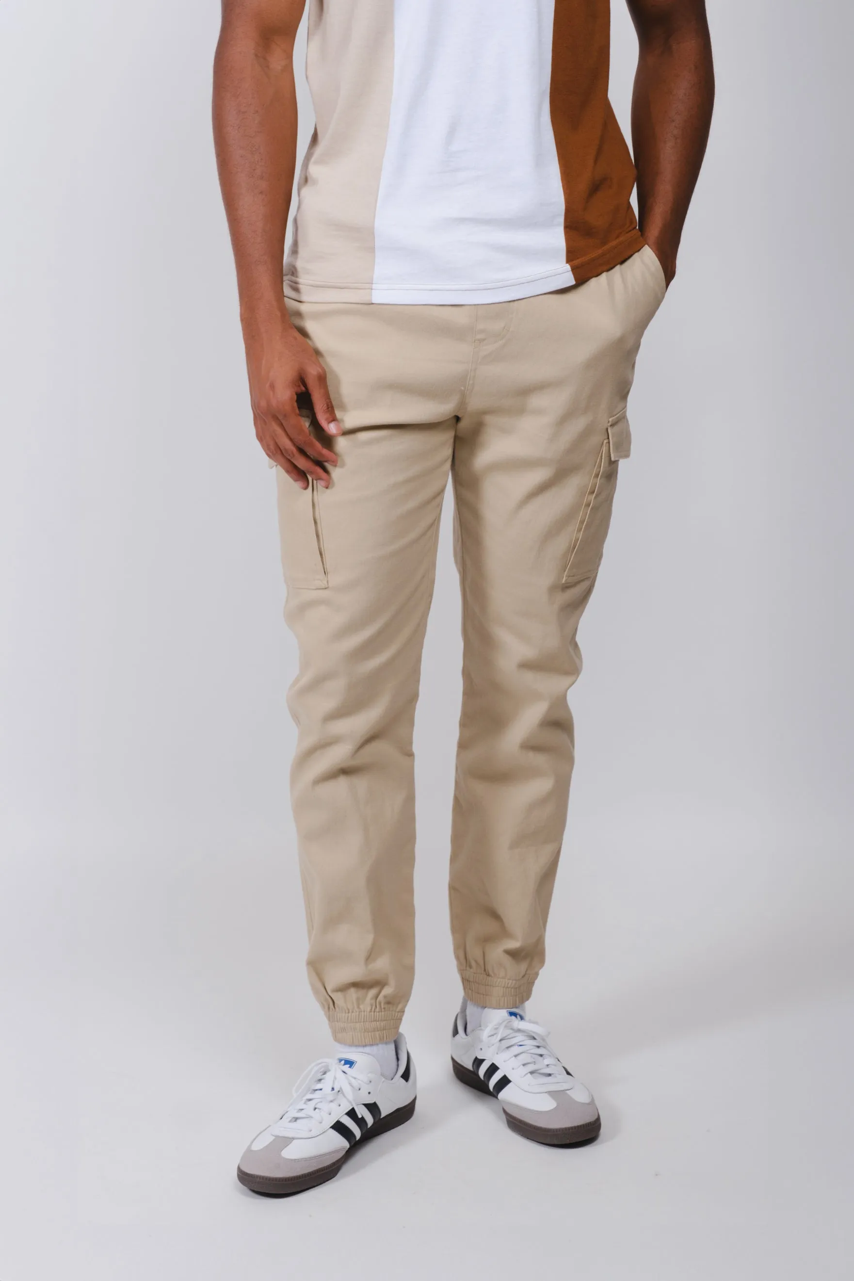 Cargo Pocket Twill Jogger