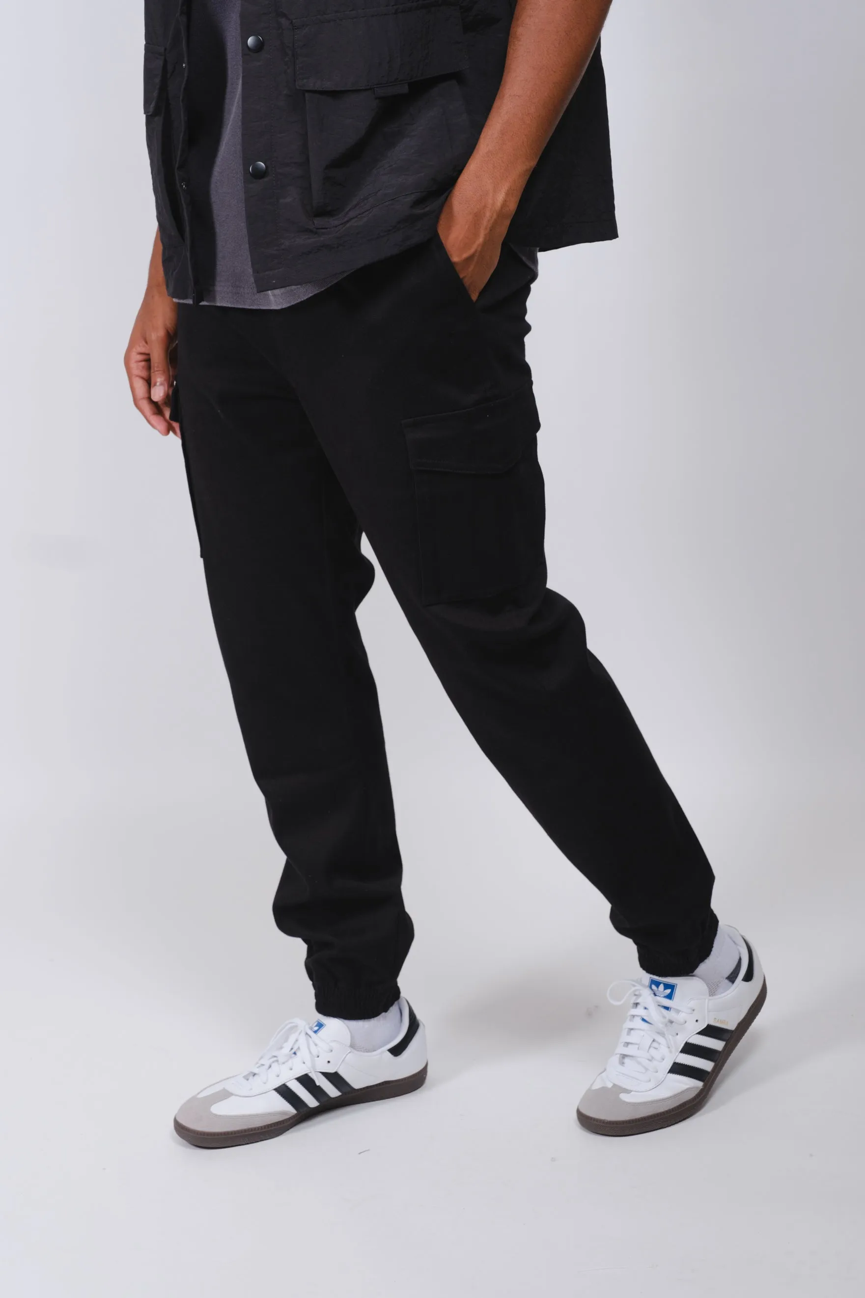Cargo Pocket Twill Jogger