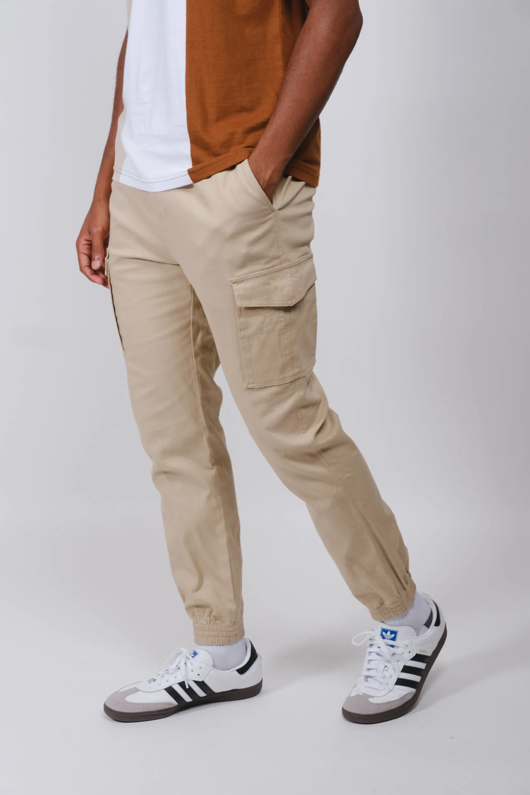 Cargo Pocket Twill Jogger