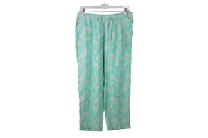 Carol Bay Blue Linen Capris | L