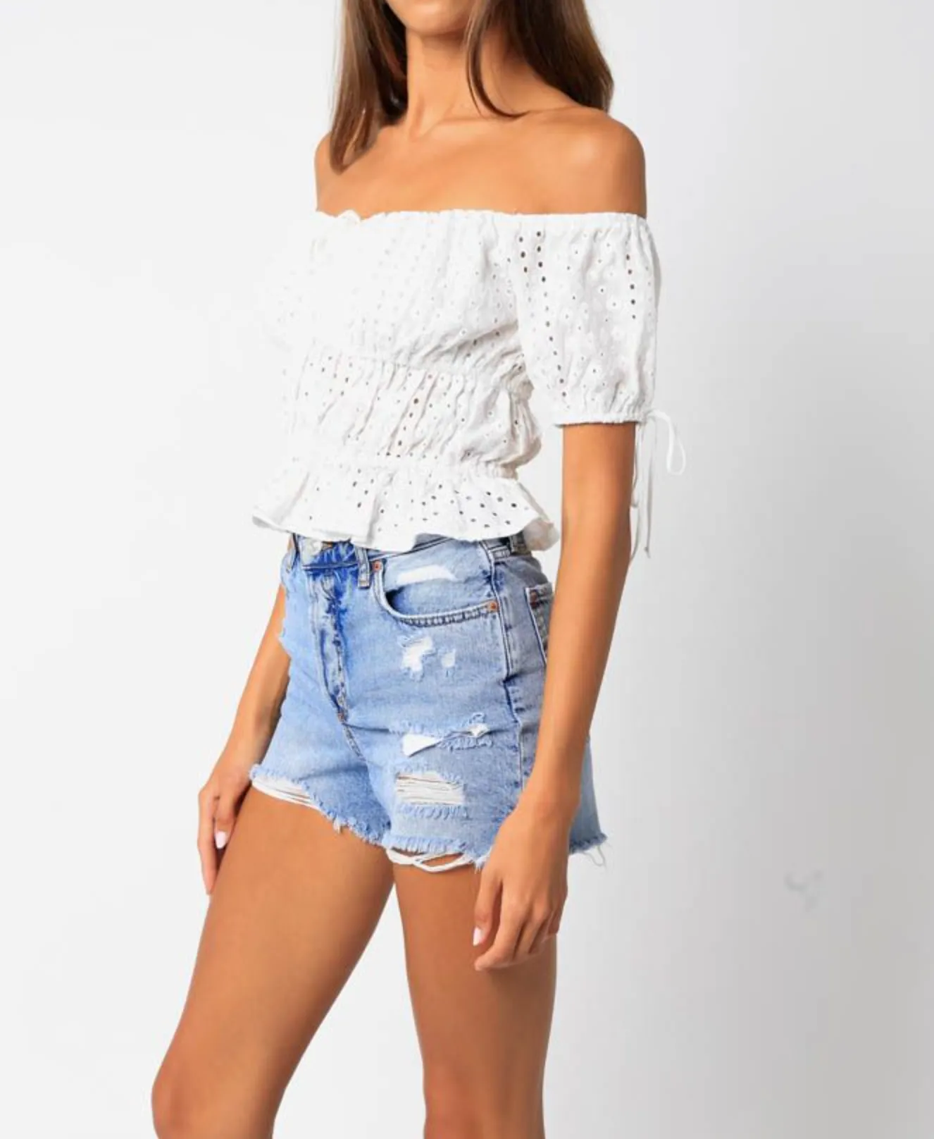 Cassia Embroidered Top