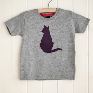 Cat T-shirt - Grey