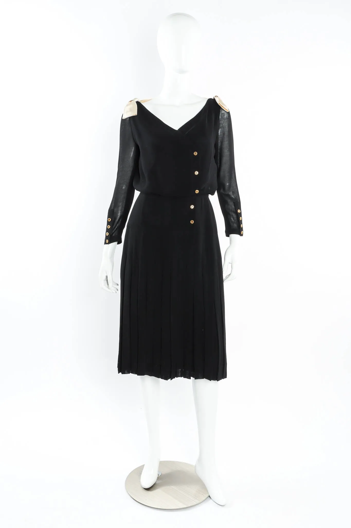 CC Pleated Wrap Dress