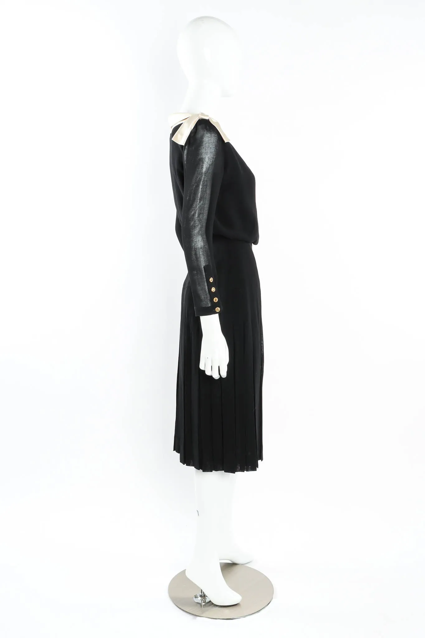 CC Pleated Wrap Dress