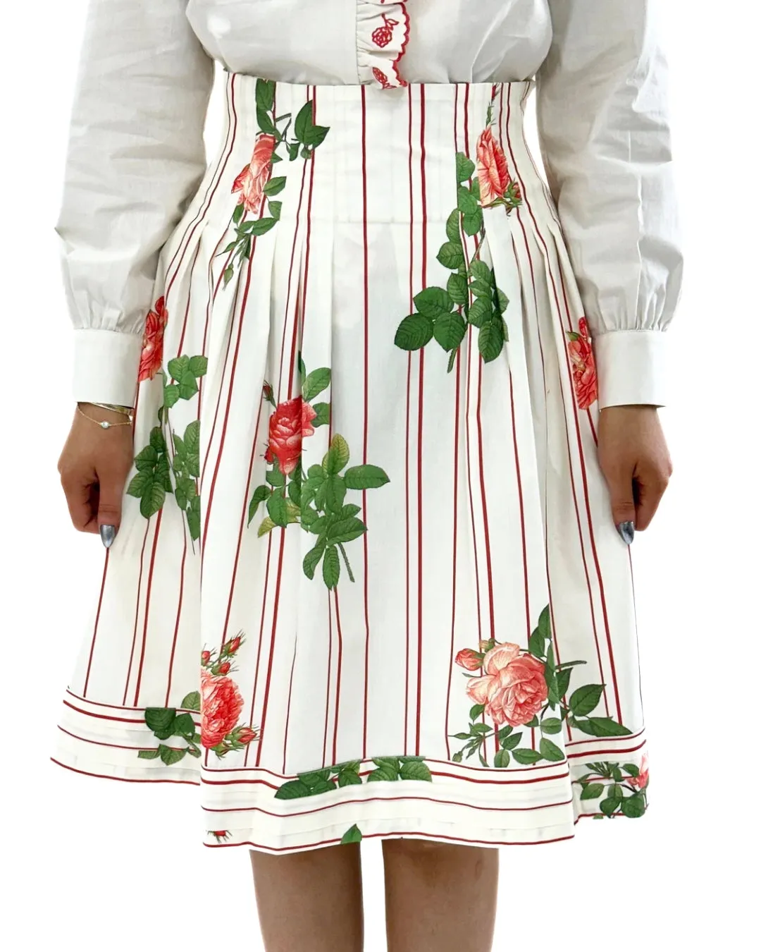 CECINA HIGH WAISTED PRINTED SHORT SKIRT