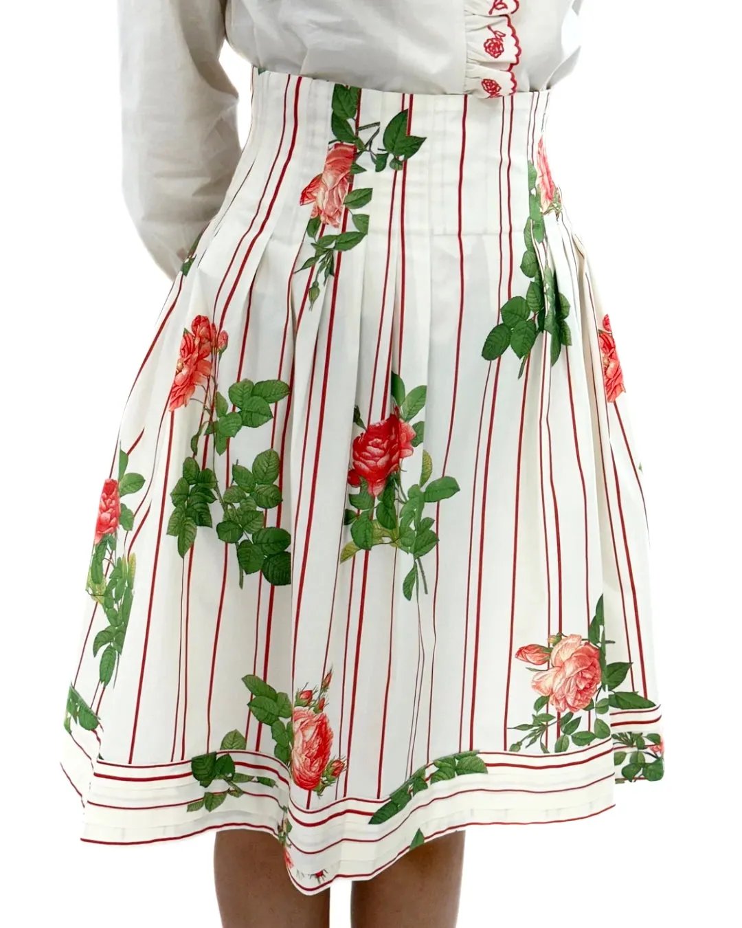 CECINA HIGH WAISTED PRINTED SHORT SKIRT