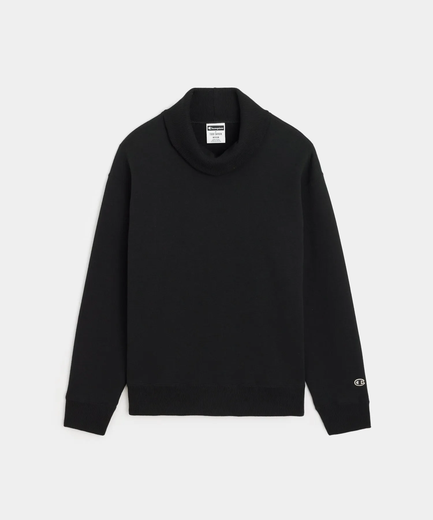 Champion Turtleneck Sweatshirt in Black