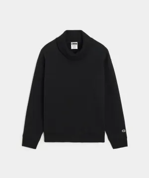 Champion Turtleneck Sweatshirt in Black